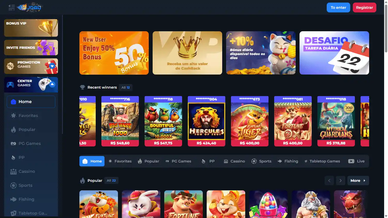 BGJOGO Casino screenshot 1