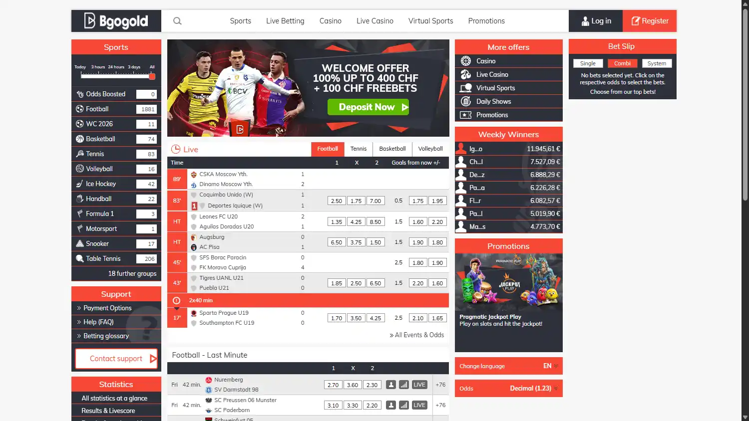 Bgogold Casino screenshot 1