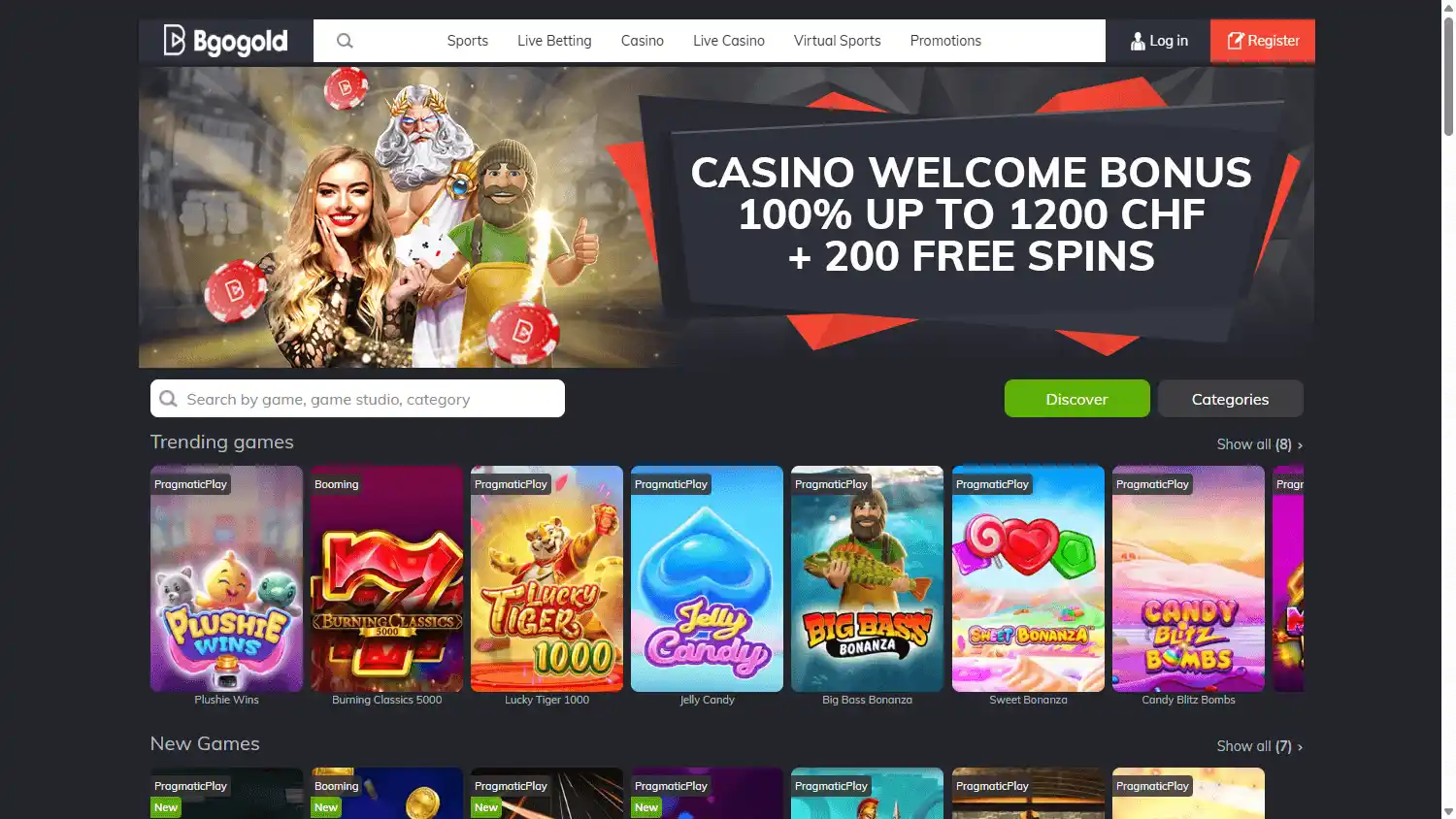 Bgogold Casino screenshot 2