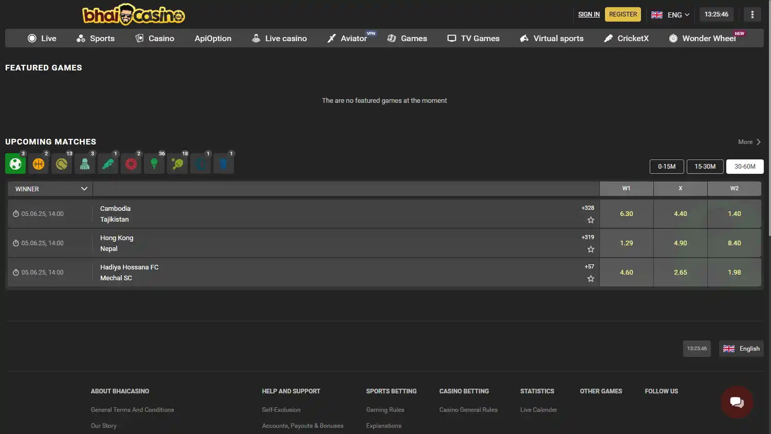 Bhaicasino screenshot 1