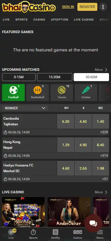 Bhaicasino screenshot 3