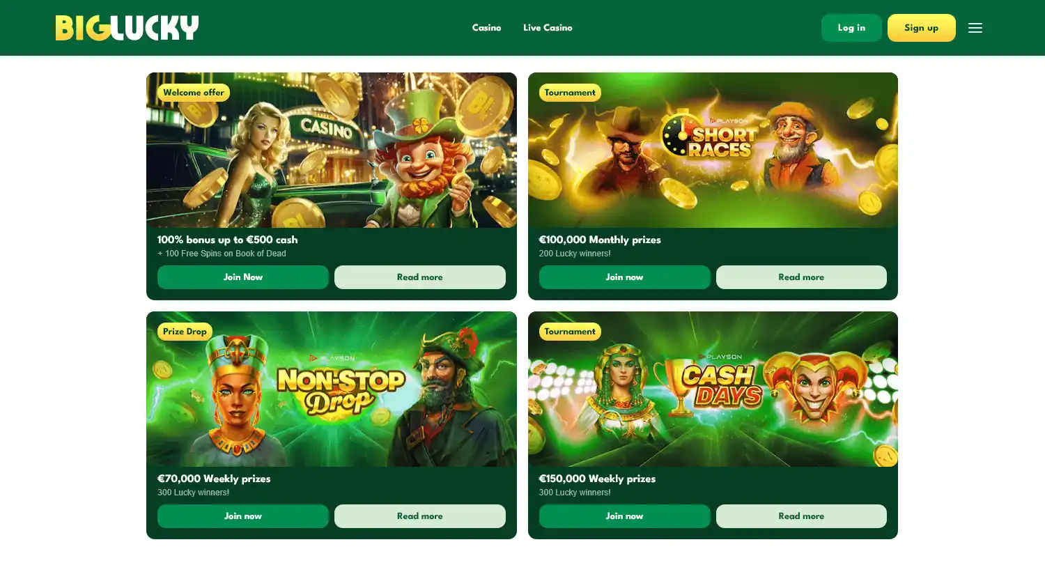 Big Lucky Casino screenshot 2