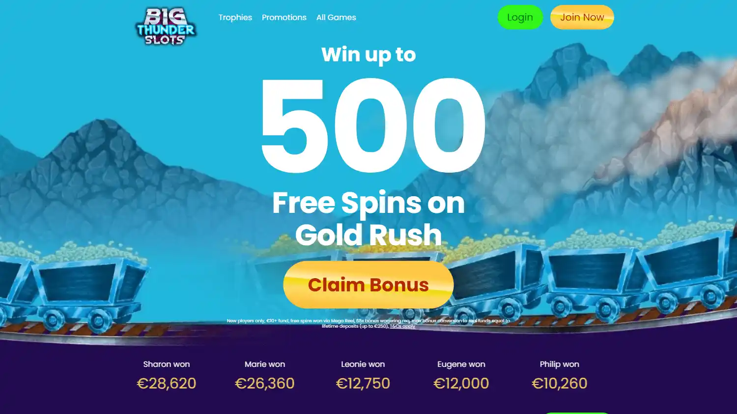 Big Thunder Slots Casino IE screenshot 1