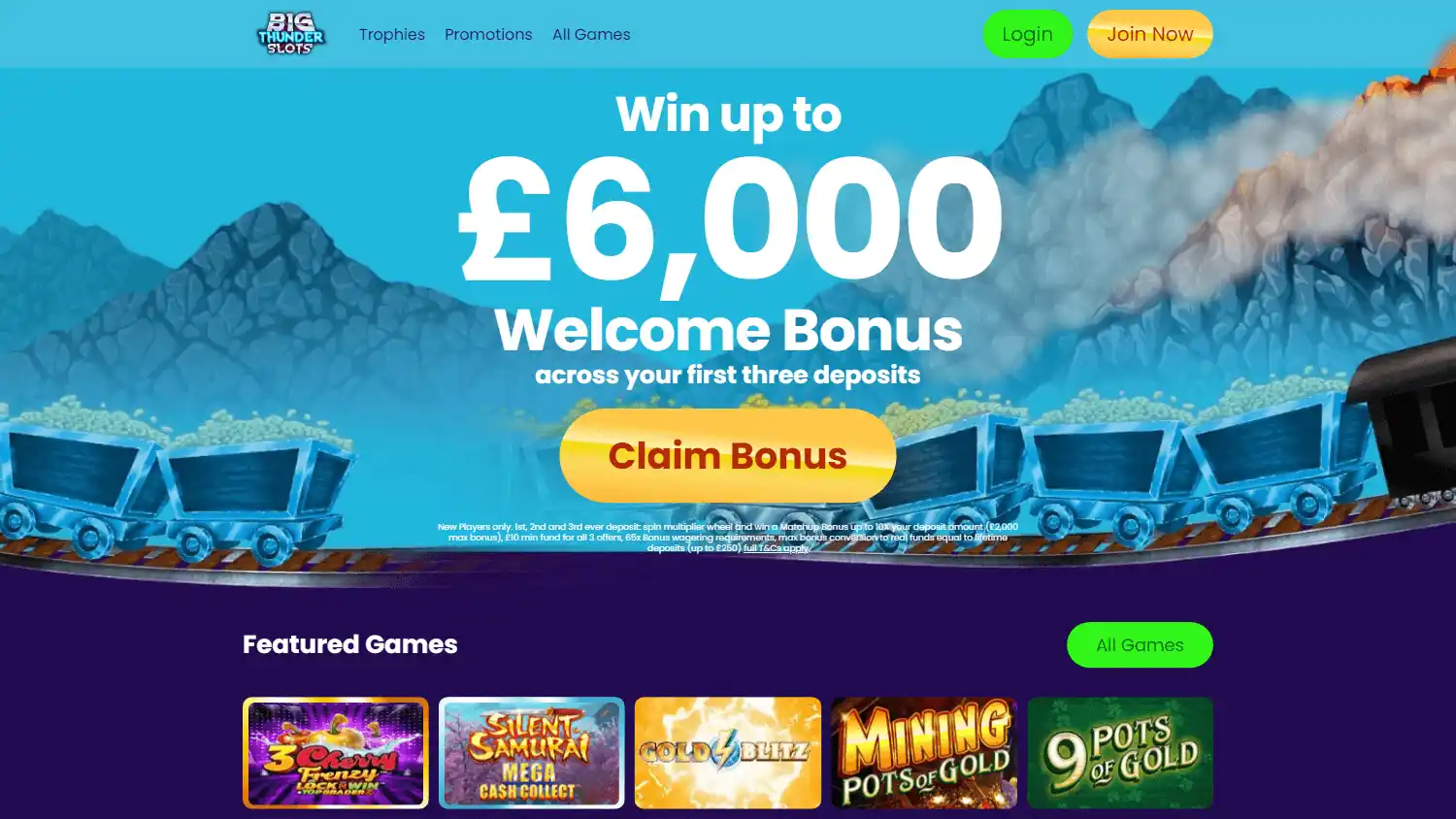 Big Thunder Slots Casino IE screenshot 2