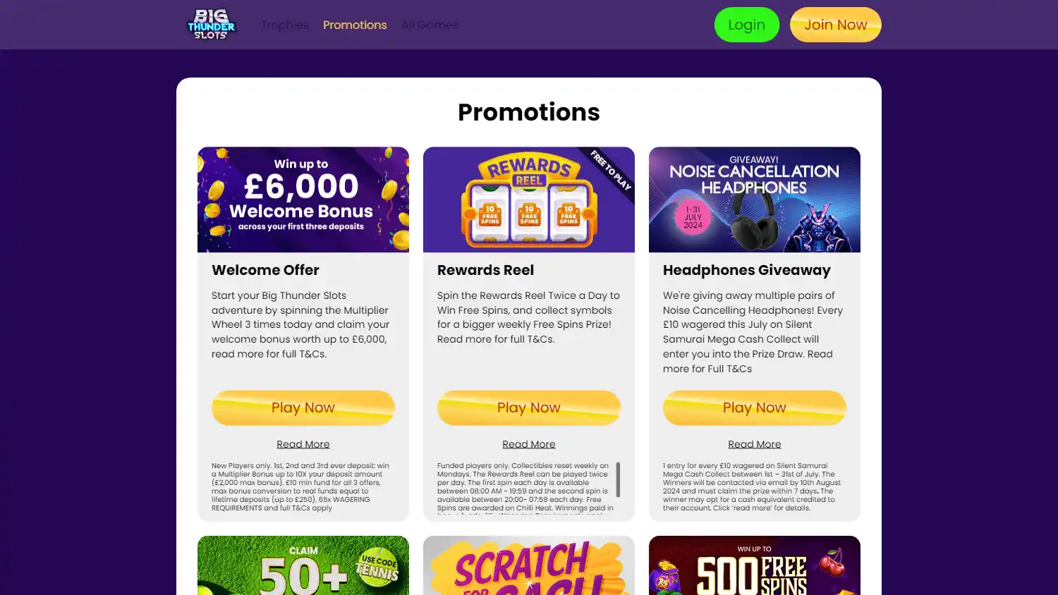 Big Thunder Slots Casino IE screenshot 4