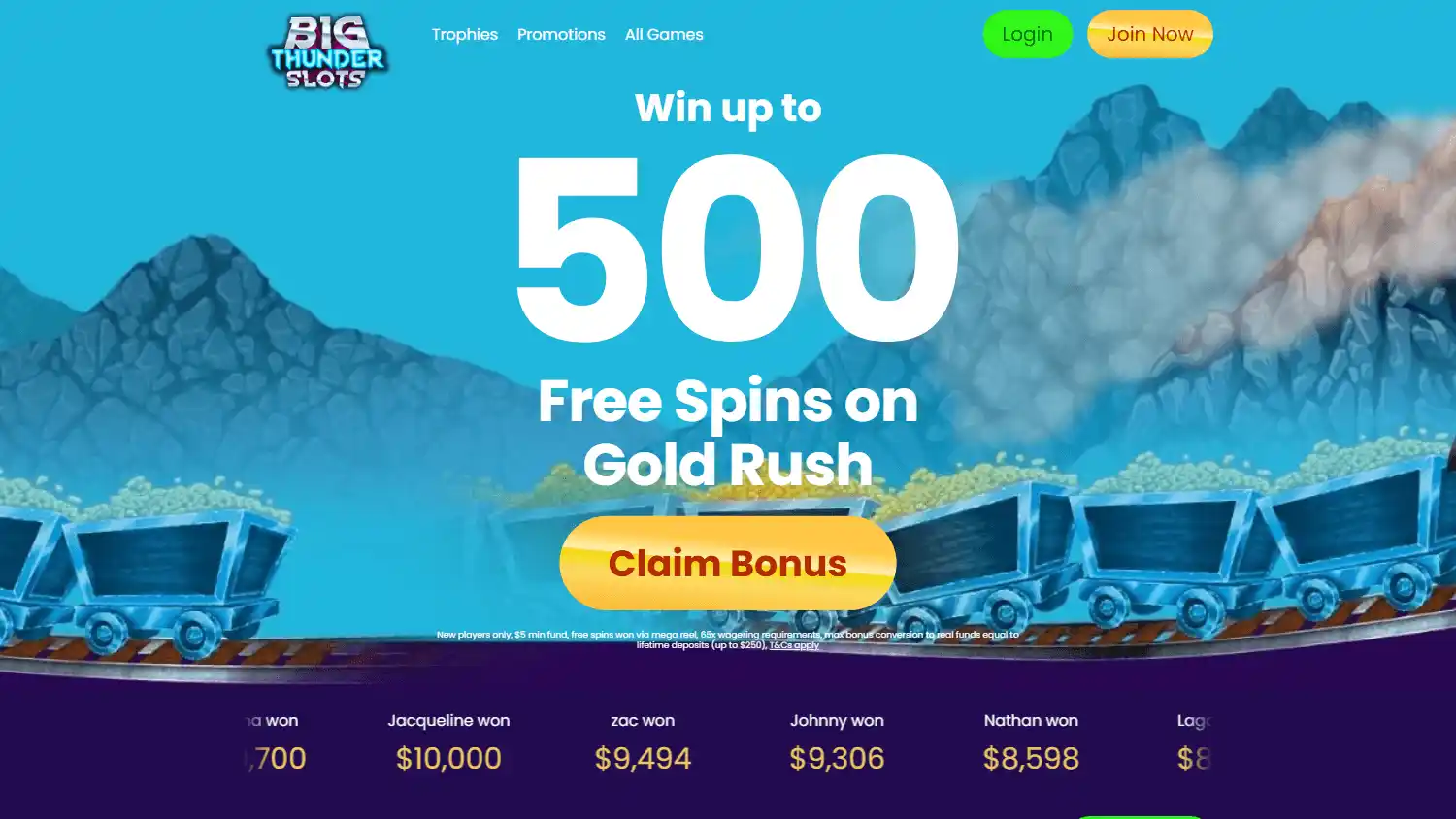 Big Thunder Slots Casino NZ screenshot 1