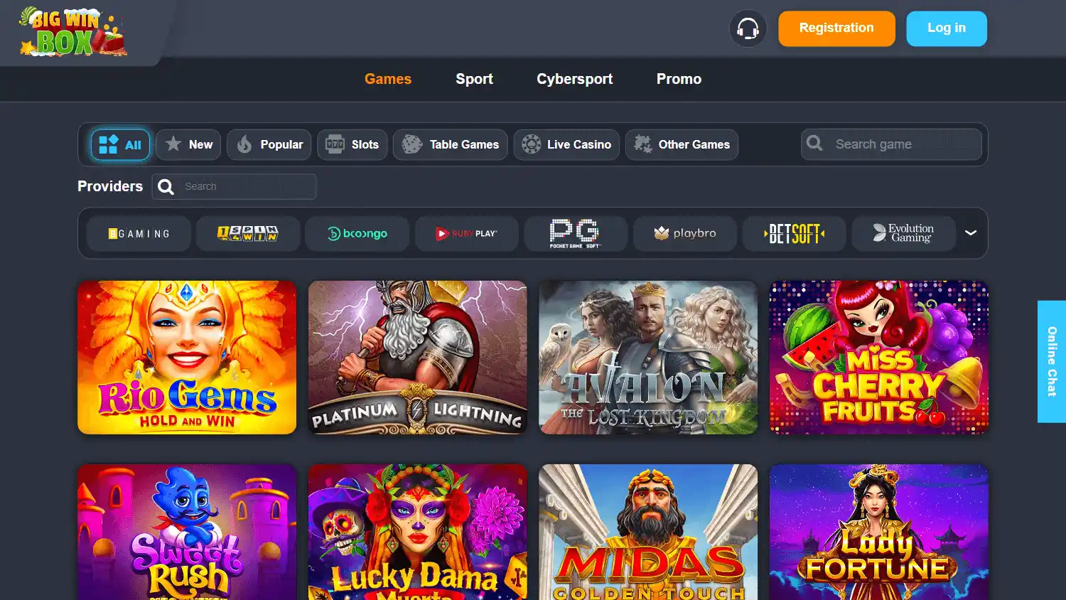 Big Win Box Casino screenshot 2