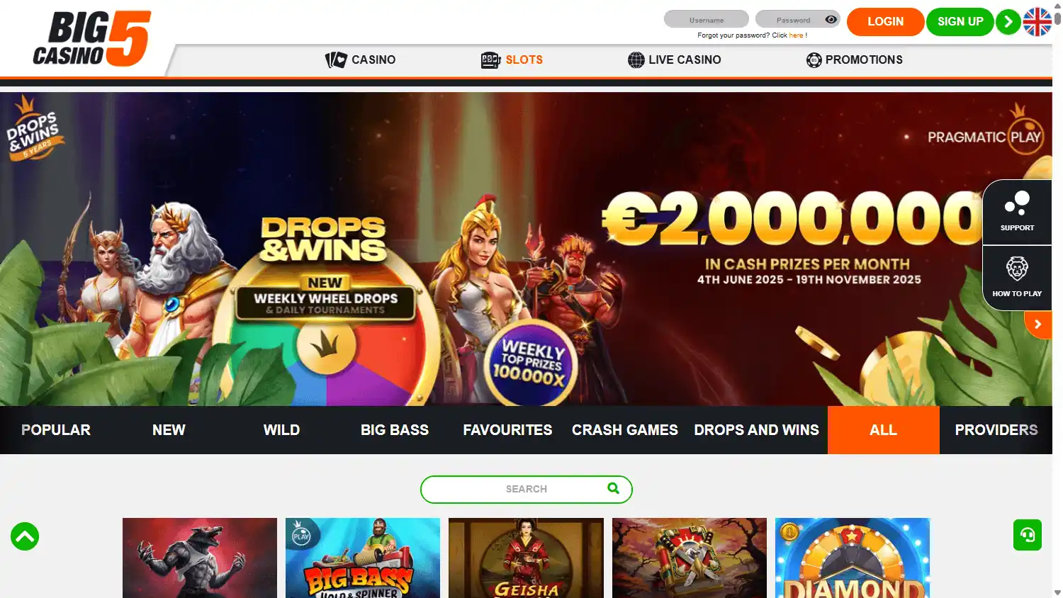 Big5Casino screenshot 2