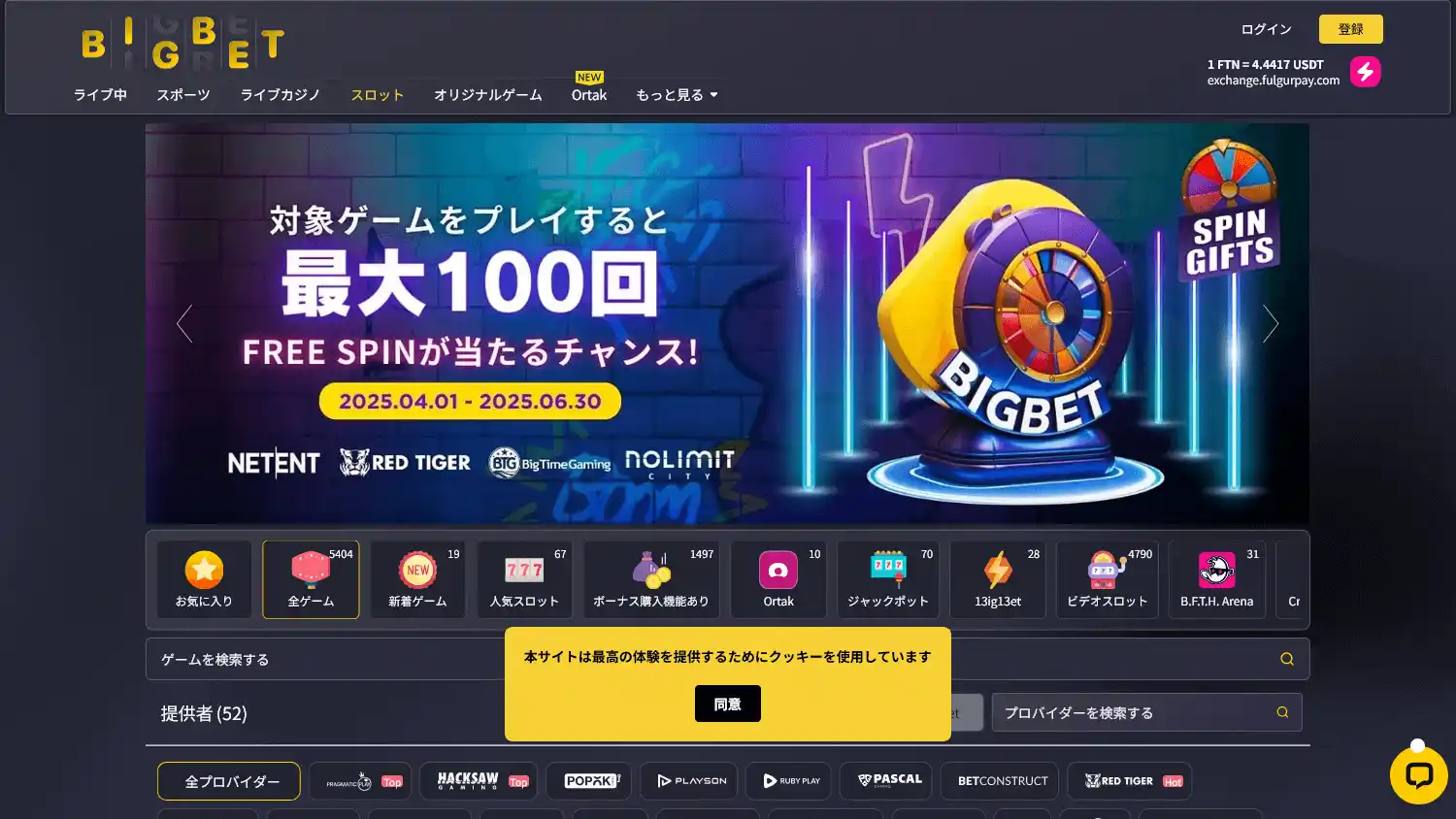 BIGBET Casino screenshot 2