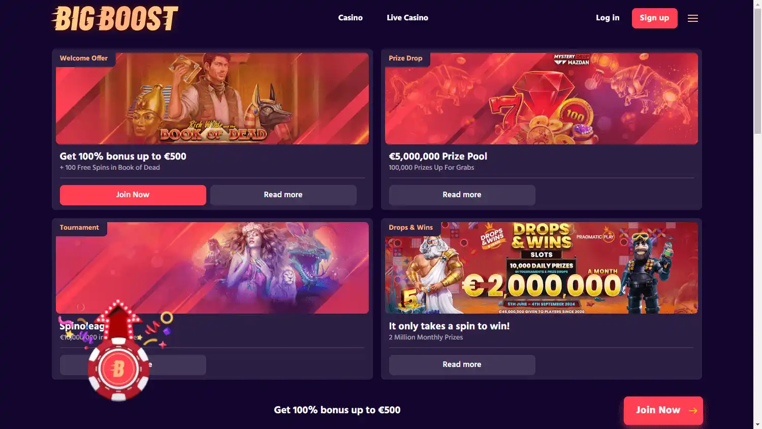 BigBoost Casino screenshot 3