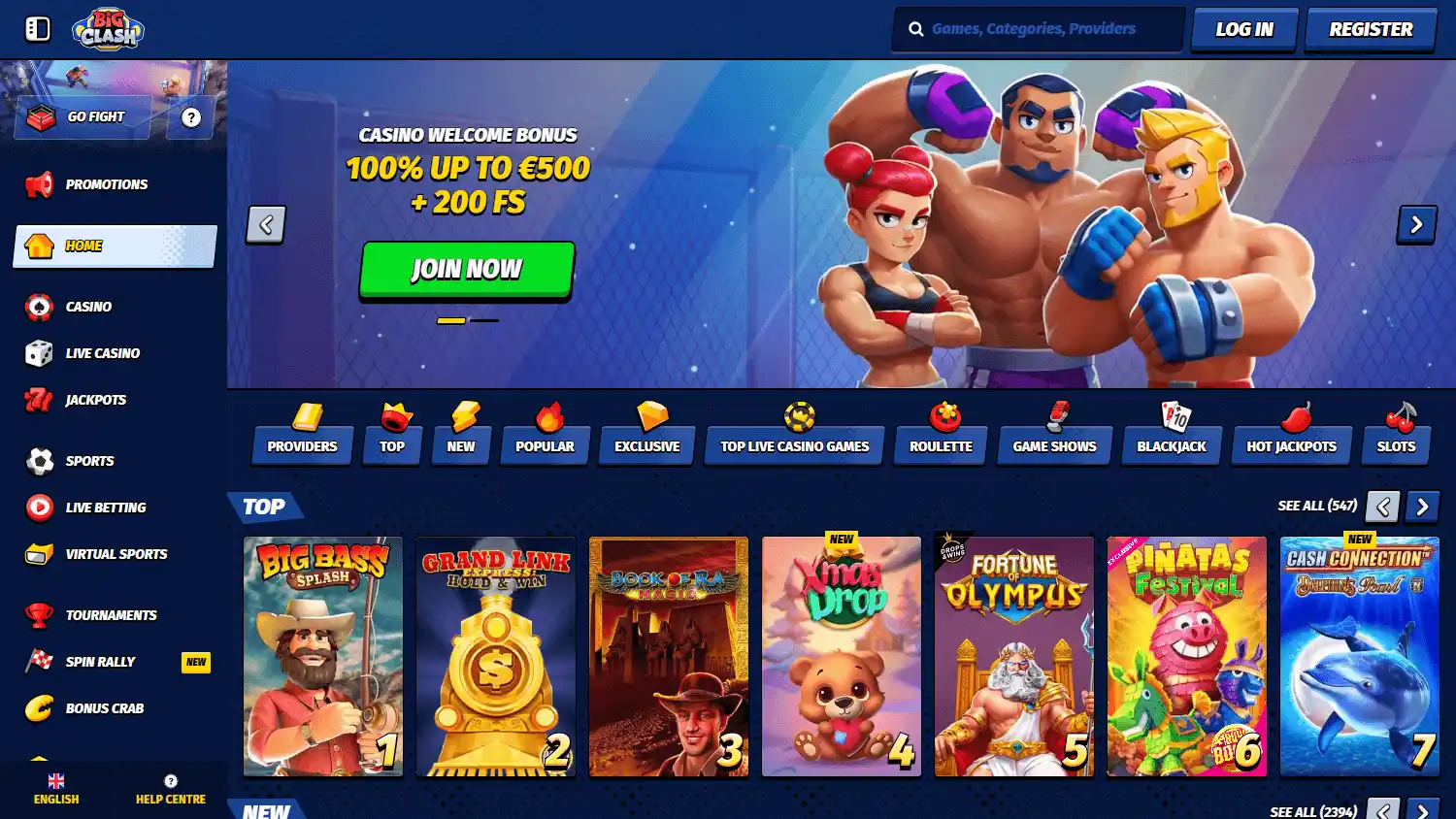 BigClash Casino screenshot 1