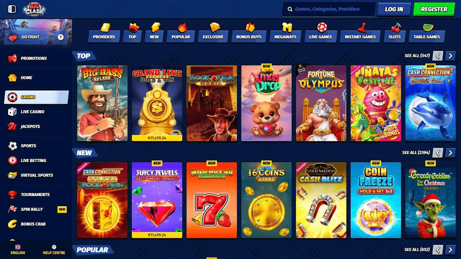 BigClash Casino screenshot 2