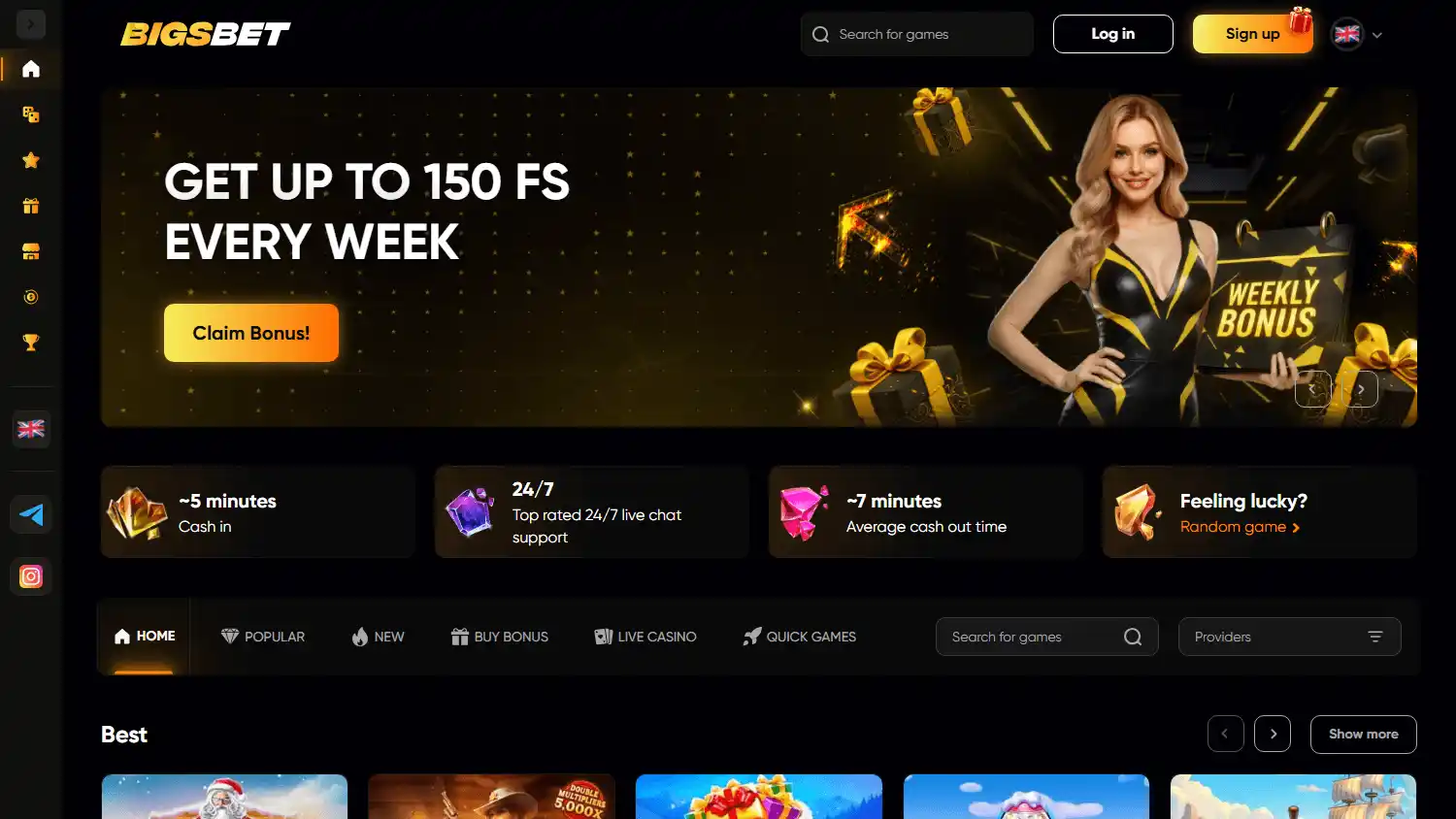 Bigs.bet Casino screenshot 1