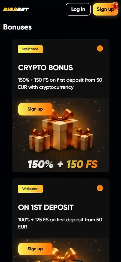 Bigs.bet Casino screenshot 6