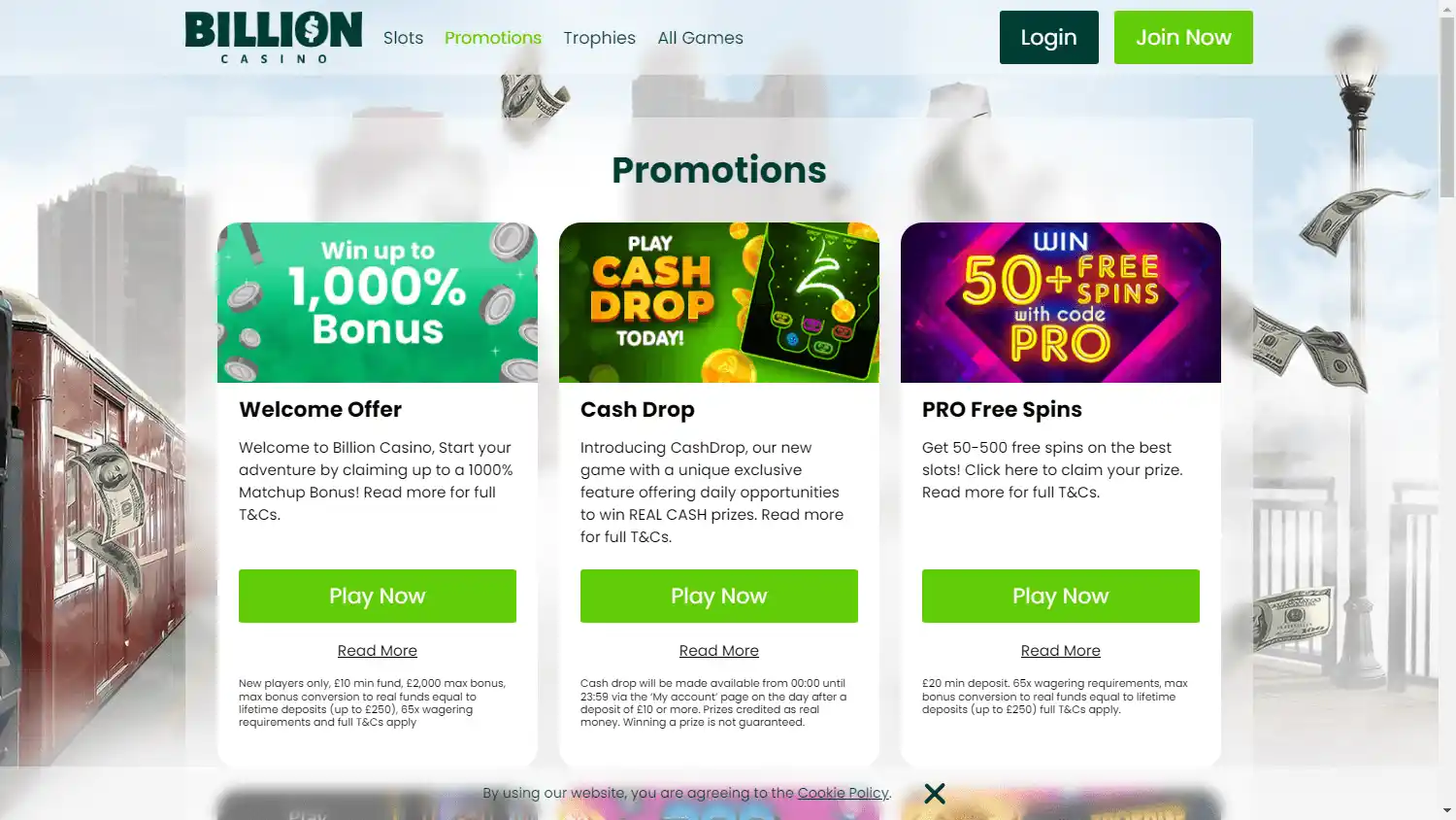Billion Casino screenshot 3