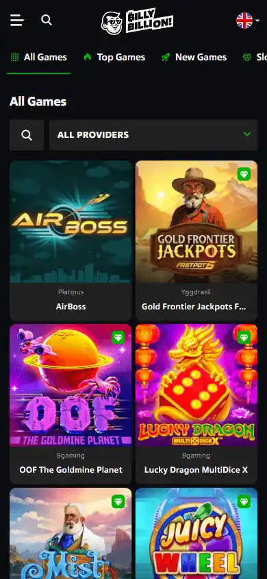 Billy Billion Casino screenshot 5