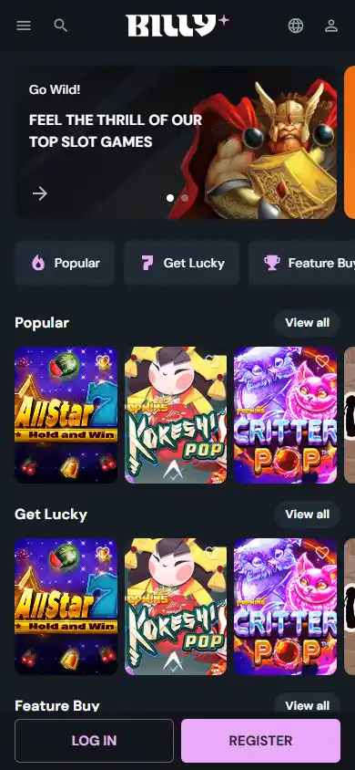 Billy Casino screenshot 4