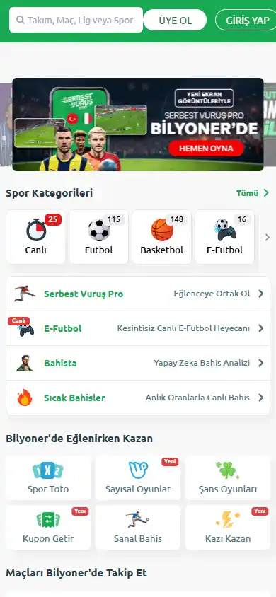 Bilyoner Casino screenshot 4