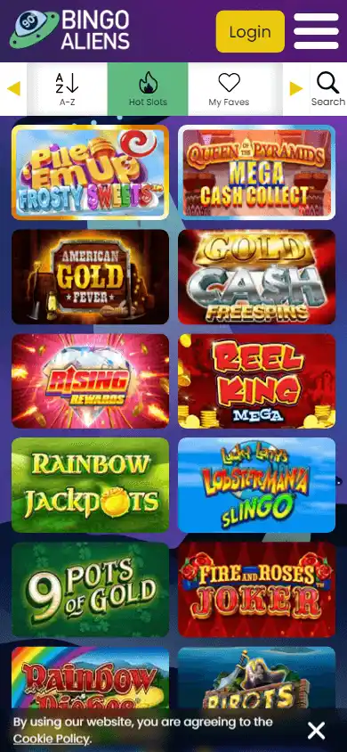 Bingo Aliens Casino screenshot 5