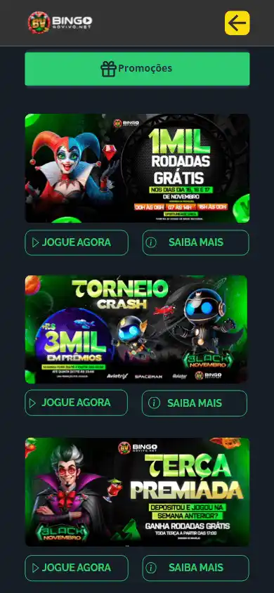 Bingo ao Vivo Casino screenshot 6