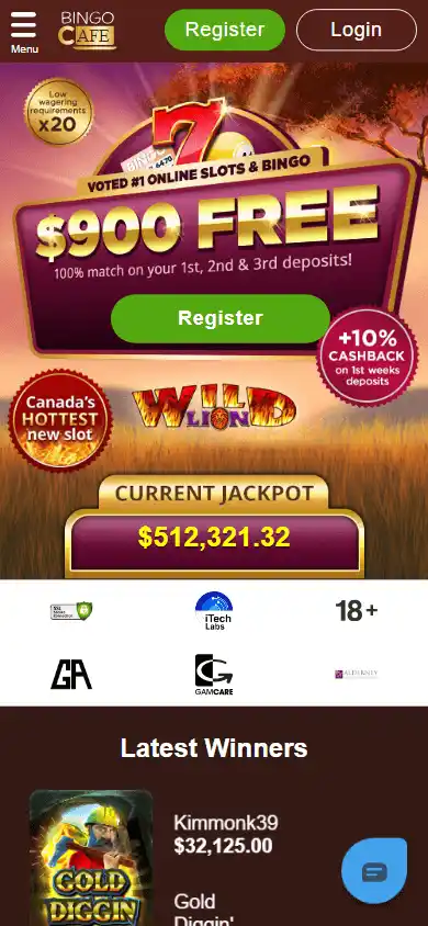 Bingo Cafe Casino screenshot 4