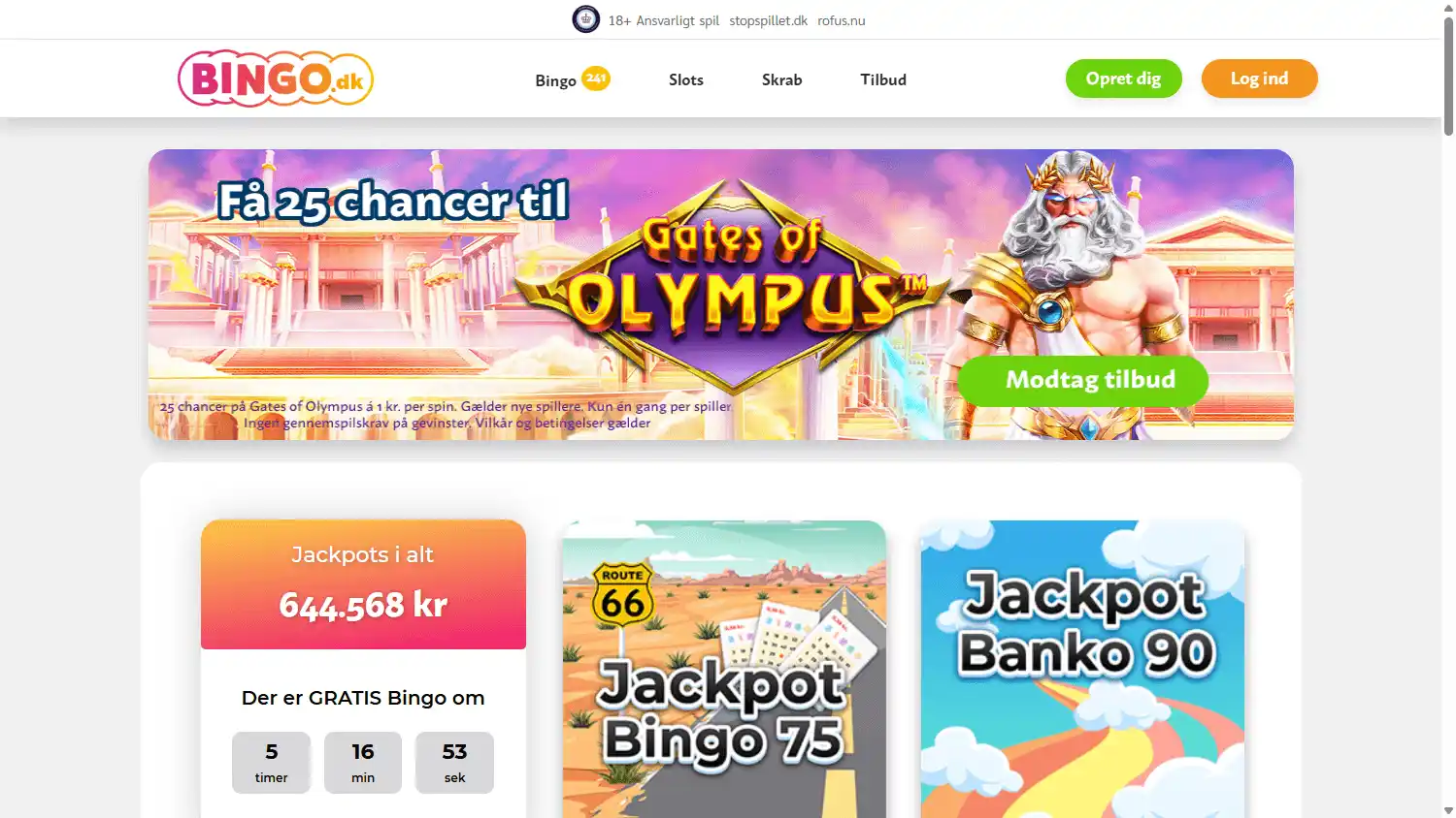 Bingo.dk Casino screenshot 2