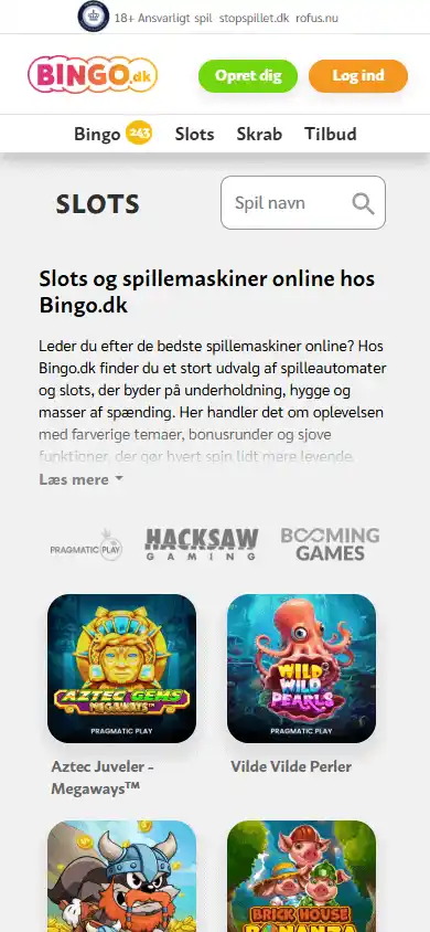 Bingo.dk Casino screenshot 5