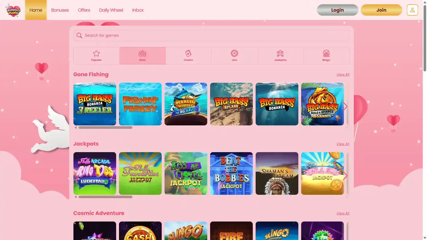 Bingo Fling Casino screenshot 2