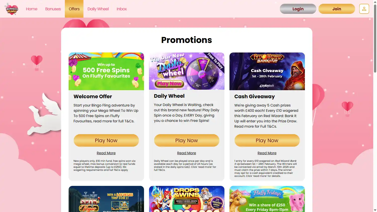 Bingo Fling Casino screenshot 3