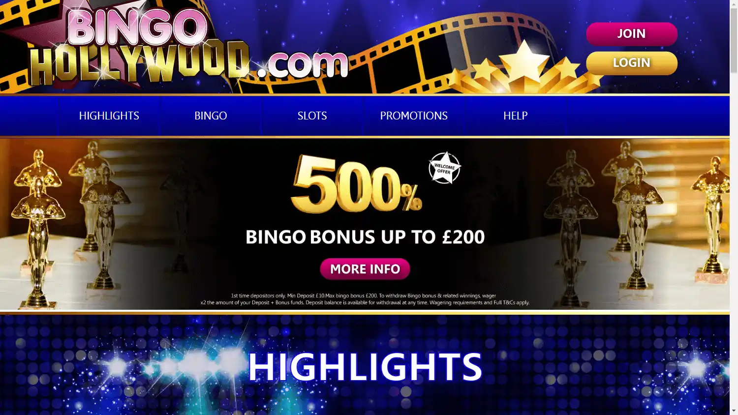 Bingo Hollywood Casino screenshot 1