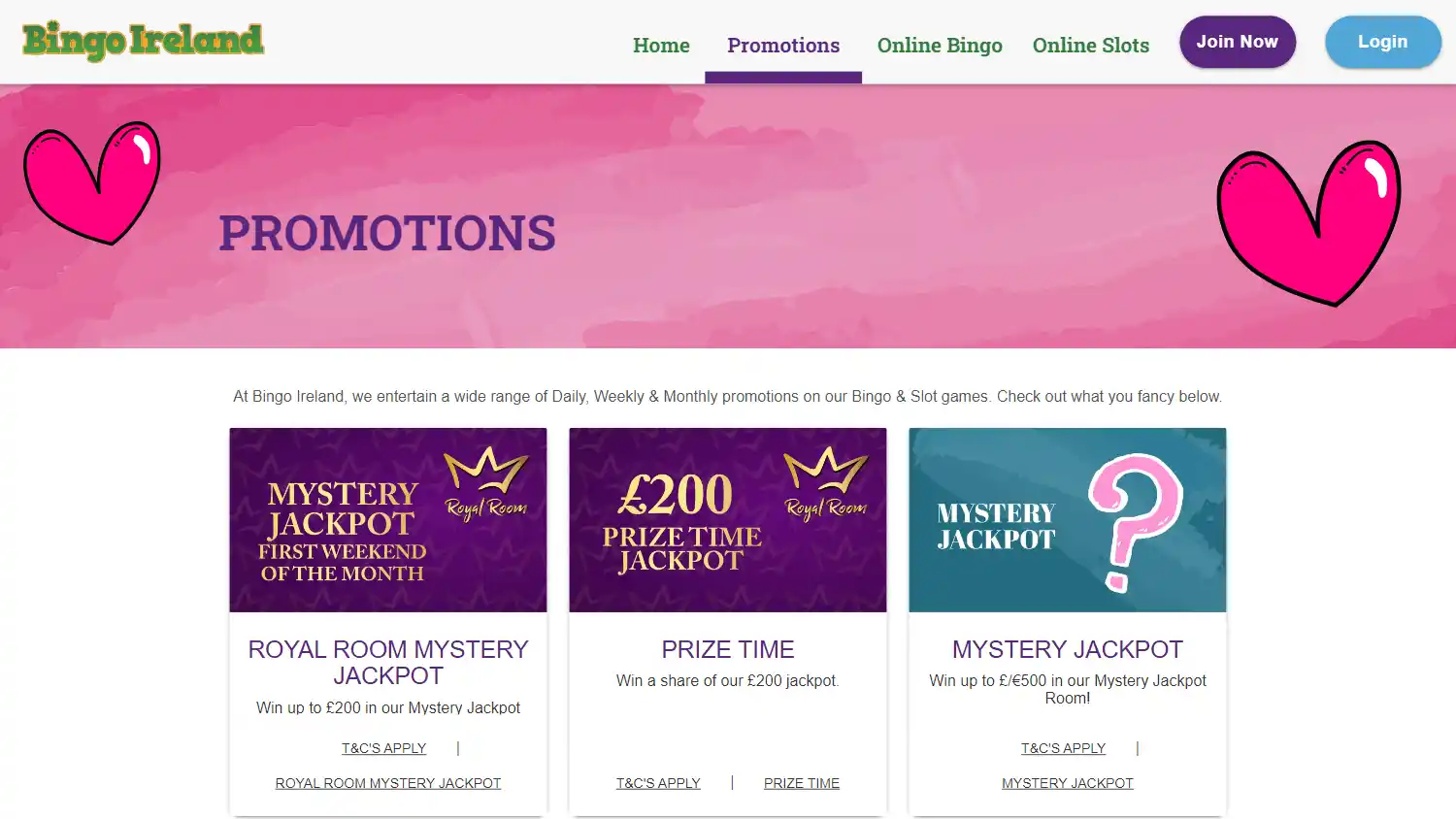 Bingo Ireland Casino screenshot 2