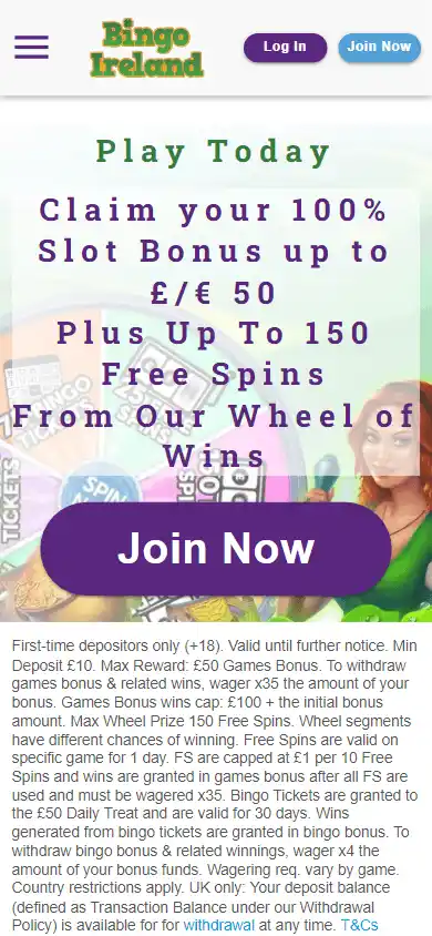 Bingo Ireland Casino screenshot 3