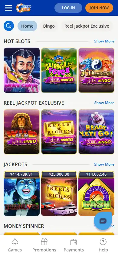 Bingo Liner Casino screenshot 5
