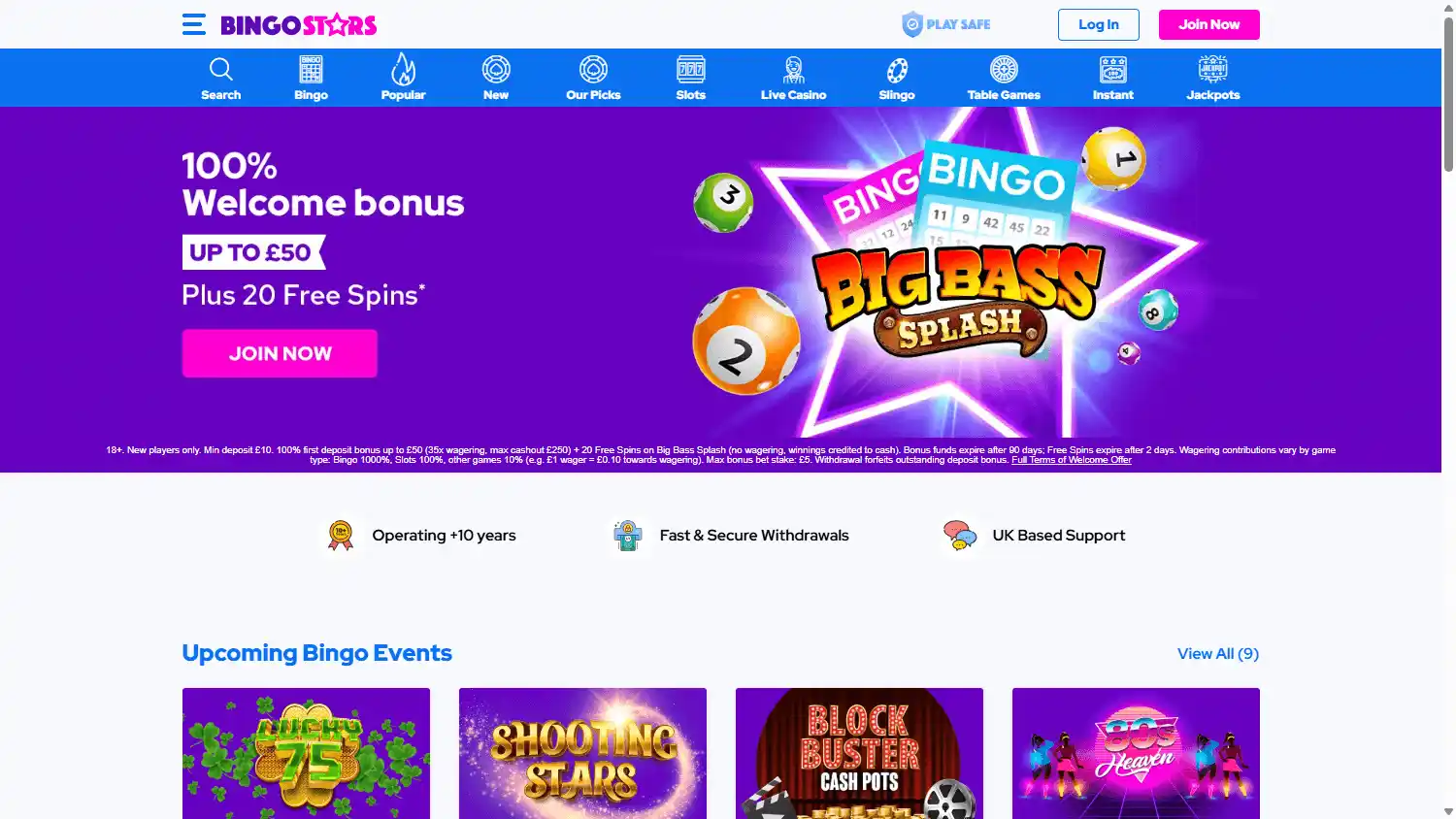 Bingo Stars Casino screenshot 1