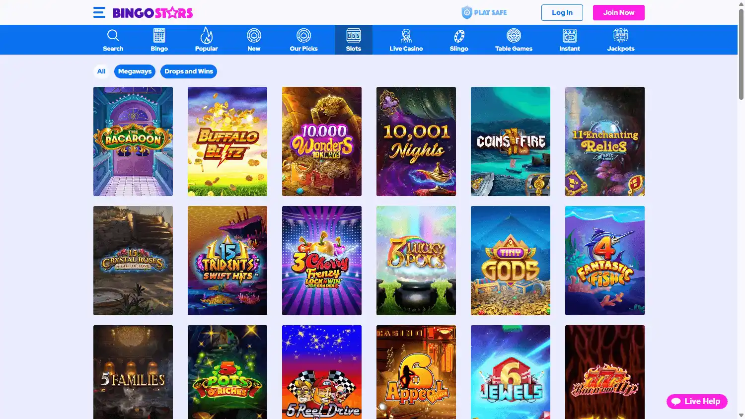 Bingo Stars Casino screenshot 2