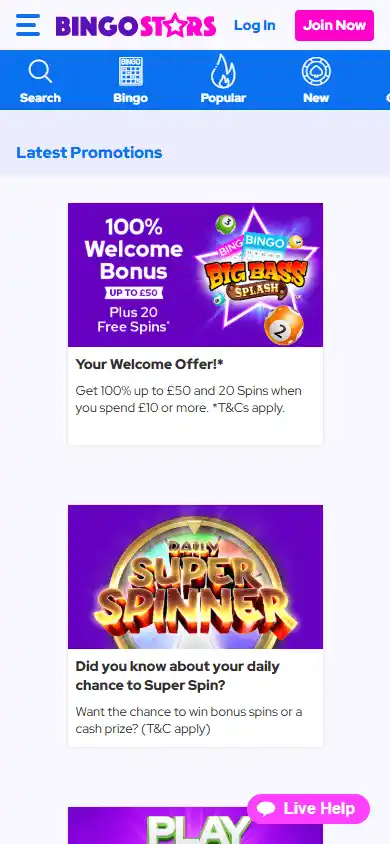 Bingo Stars Casino screenshot 6