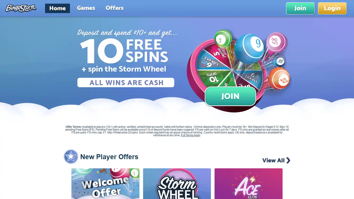 Bingo Storm Casino screenshot 1