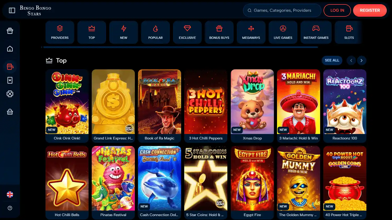 BingoBongoStars Casino screenshot 2