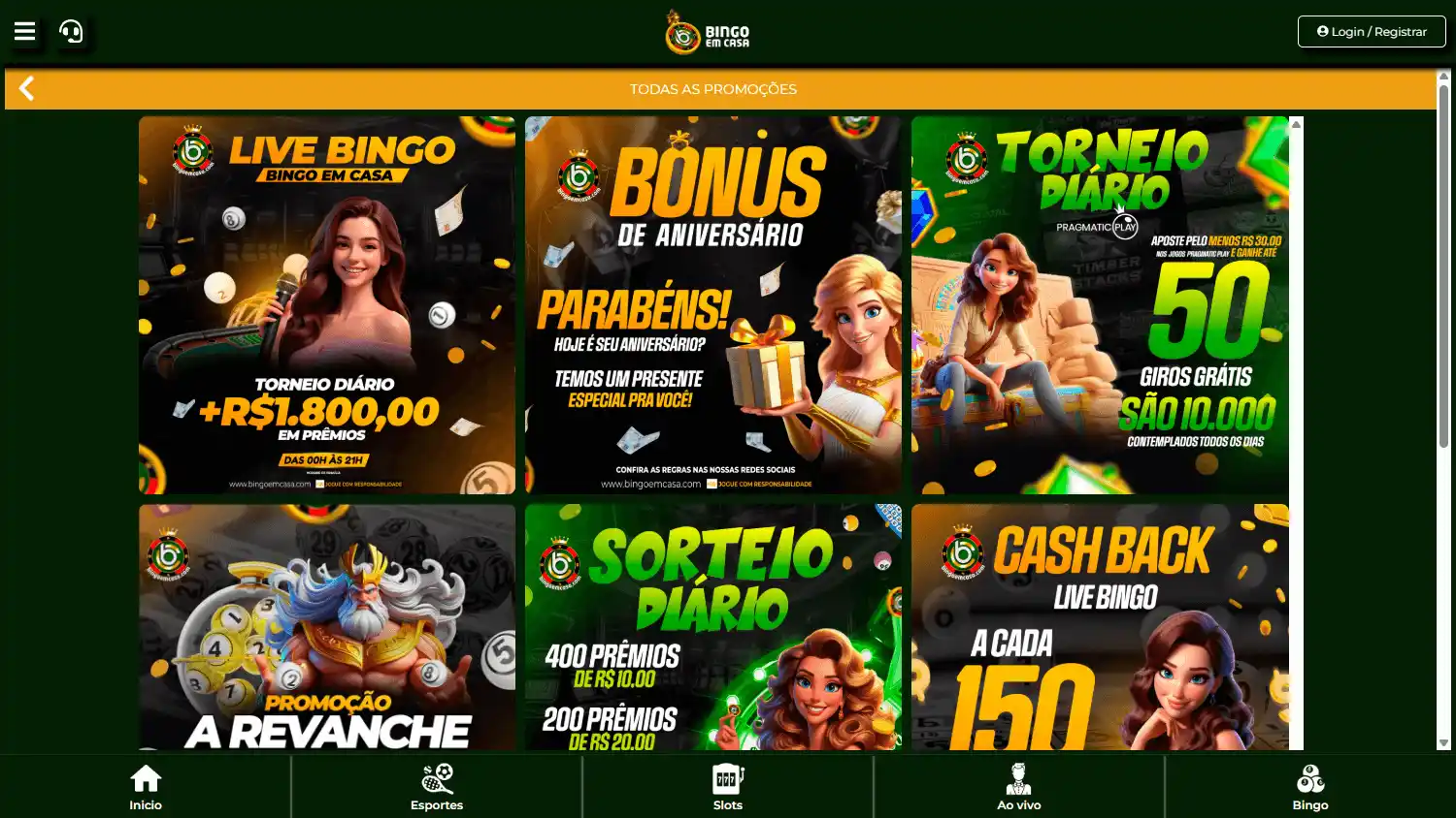 Bingoemcasa Casino screenshot 3