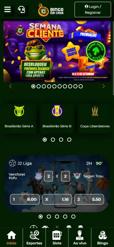 Bingoemcasa Casino screenshot 4