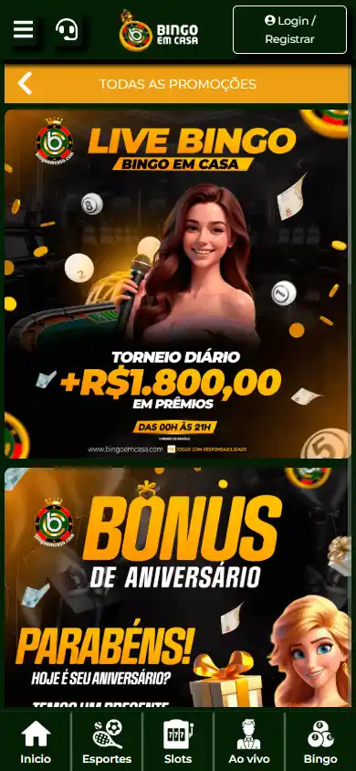 Bingoemcasa Casino screenshot 6