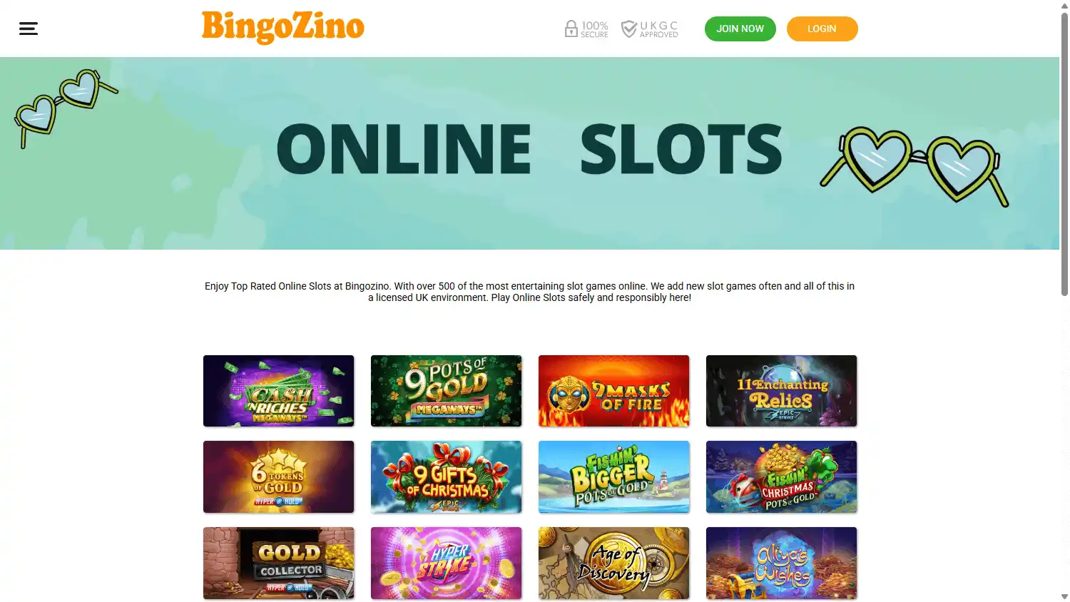 BingoZino Casino screenshot 2