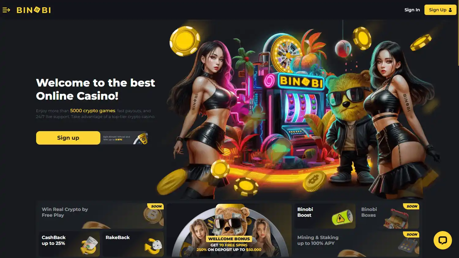 Binobi Casino screenshot 1