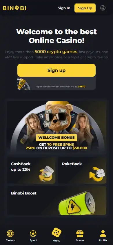 Binobi Casino screenshot 4