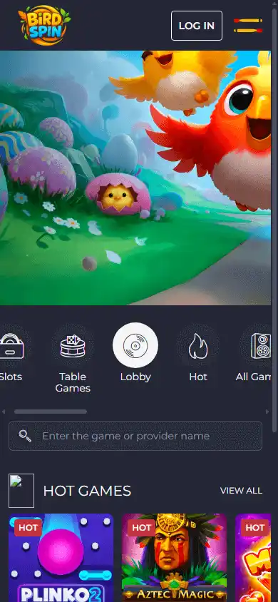 BirdSpin Casino screenshot 4