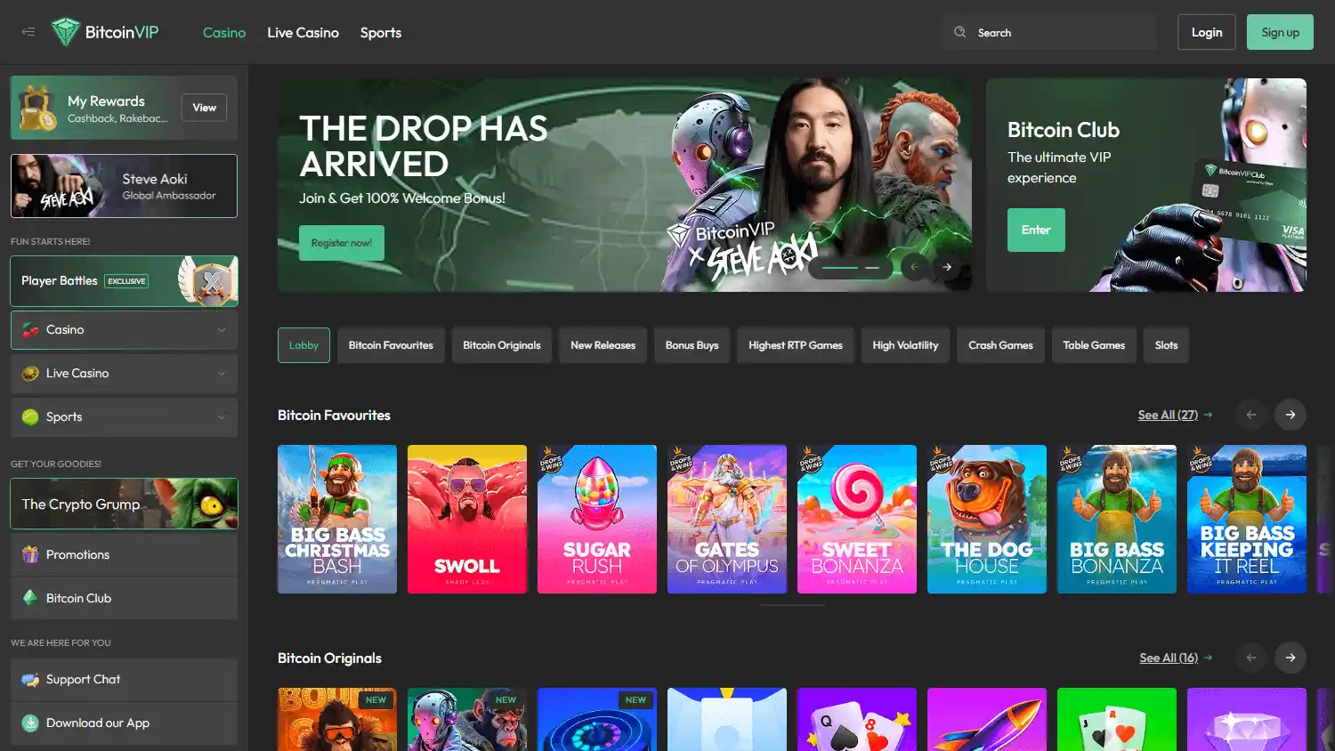 Bitcoincasino.vip screenshot 2