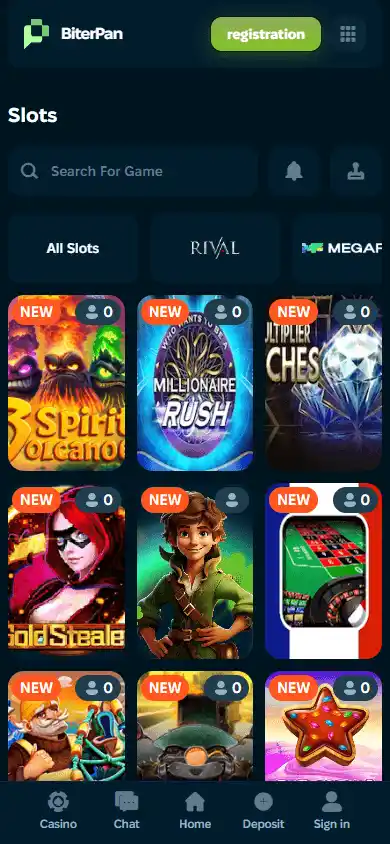 BiterPan Casino screenshot 5