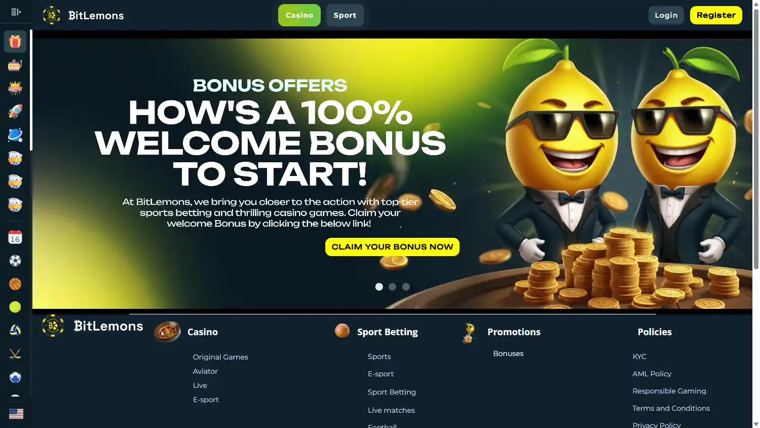 BitLemons Casino screenshot 3