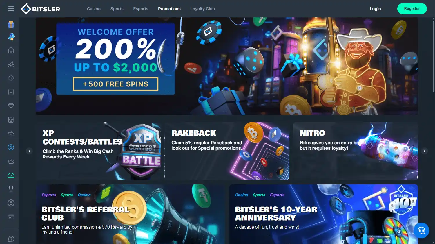 Bitsler Casino screenshot 3