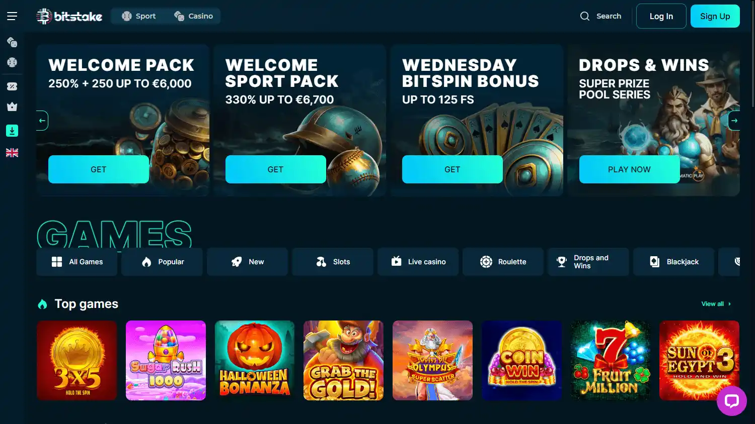 BitStake Casino screenshot 1